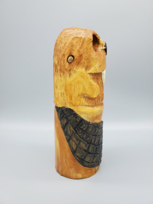 Beaver Carving Right Side View