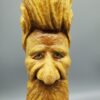 wood spirit face hair view