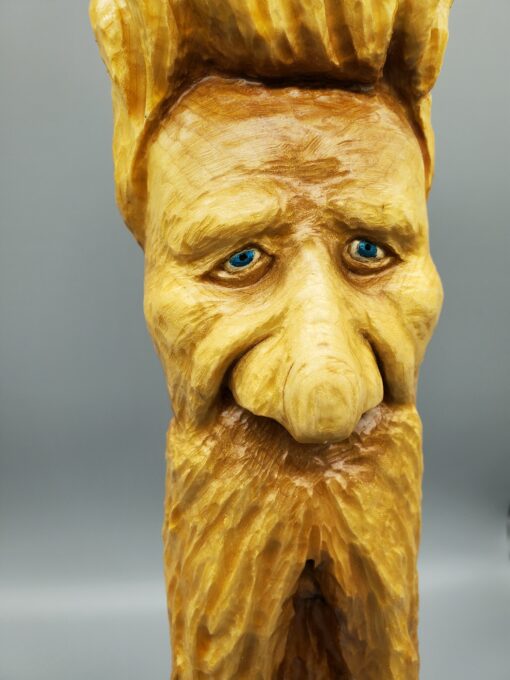 wood spirit face right view