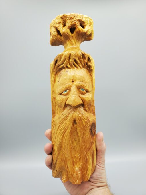 wood spirit tree front