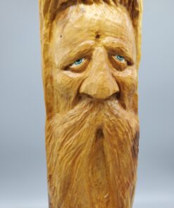 wood spirit tree face side