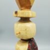 snowman natural wood hat face view