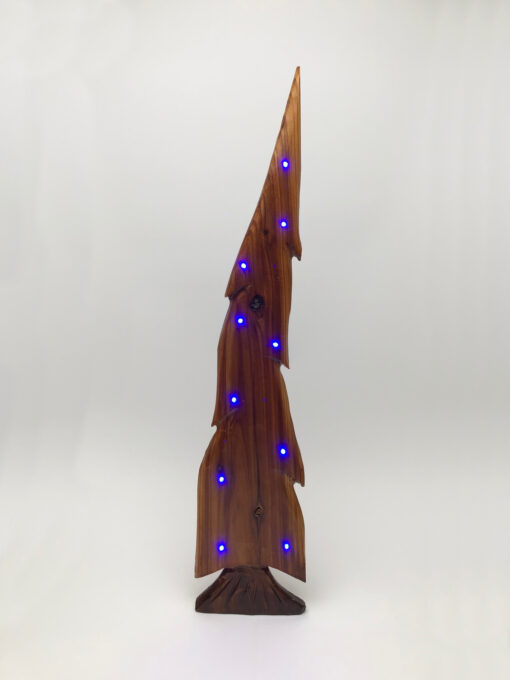 whimsical led tree blue front lit